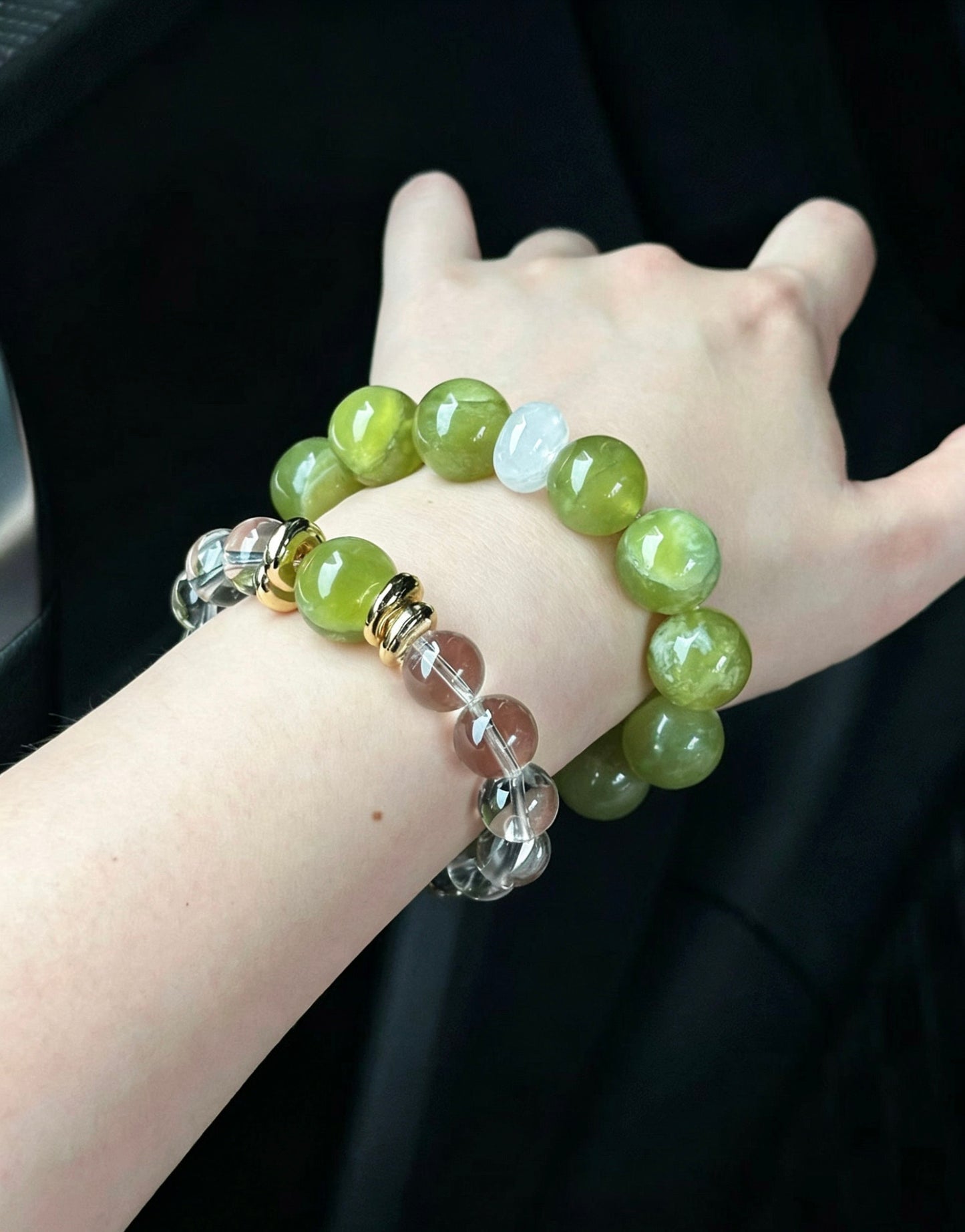 Amoria Natural Grape Quartz 13mm–14mm Single-Strand Bracelet: Attracts Benefactors and Boosts Career · Unlocks Opportunities · Enhances Your Luck